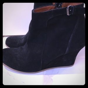 Lanvin suede wedge boot size 37.5